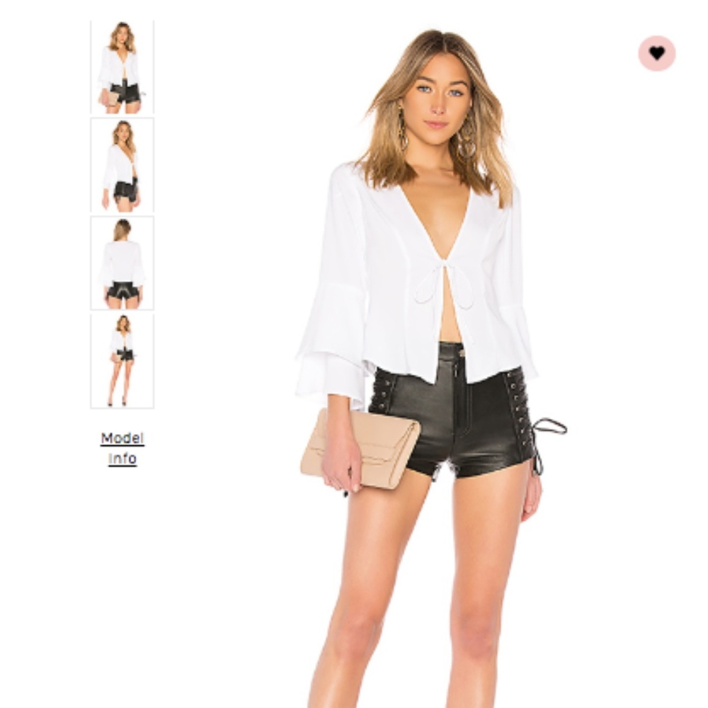 by the way Julia Ruffle Top NWOT